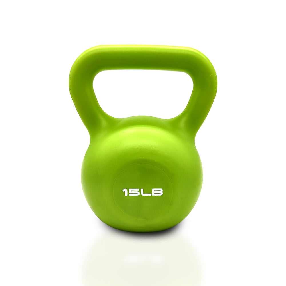 15lbs Set Vinyl Coated for Women Home Gym Workout with Comfortable Wide Handle