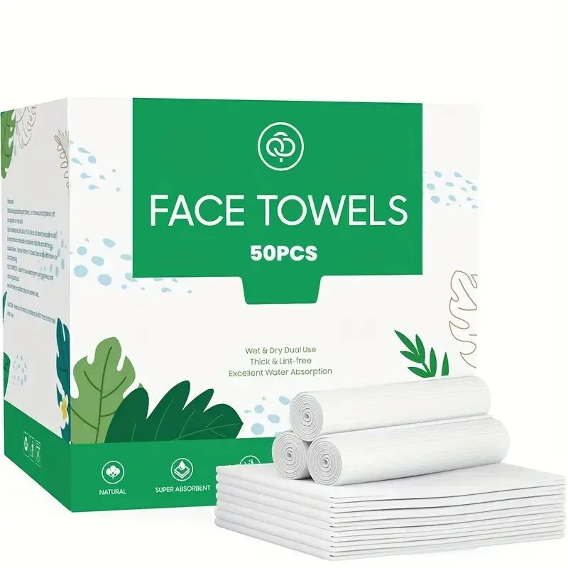 Premium Bamboo Face Towels Soft Disposable Makeup Remover