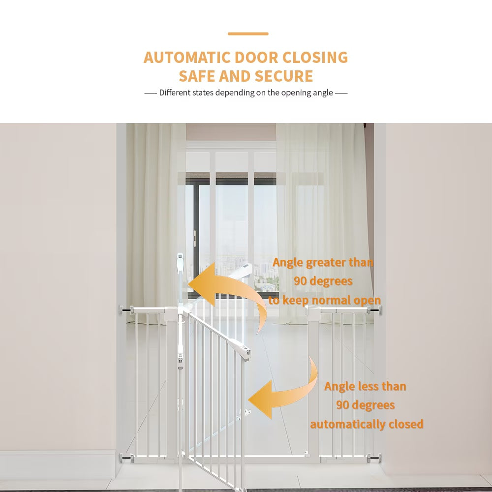 Ultimate High White Child Safety Gate with Extensions