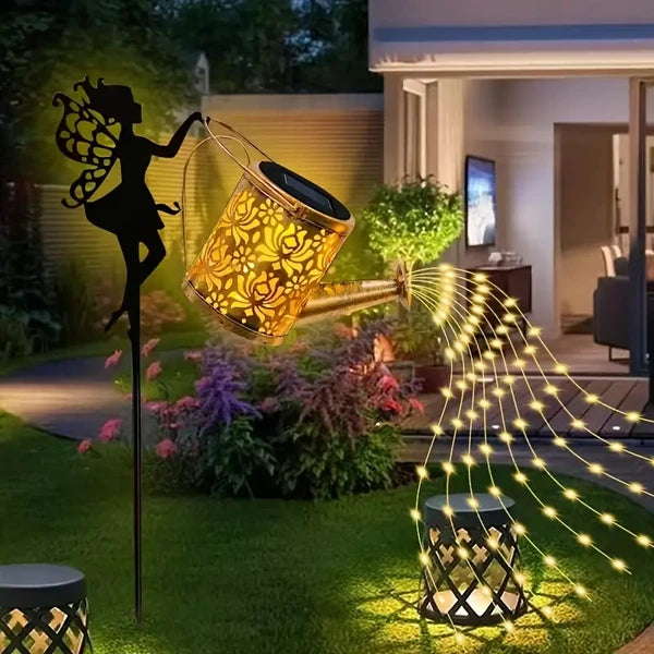 Solar Watering Can Lights – Waterproof Garden Decor LED Lantern