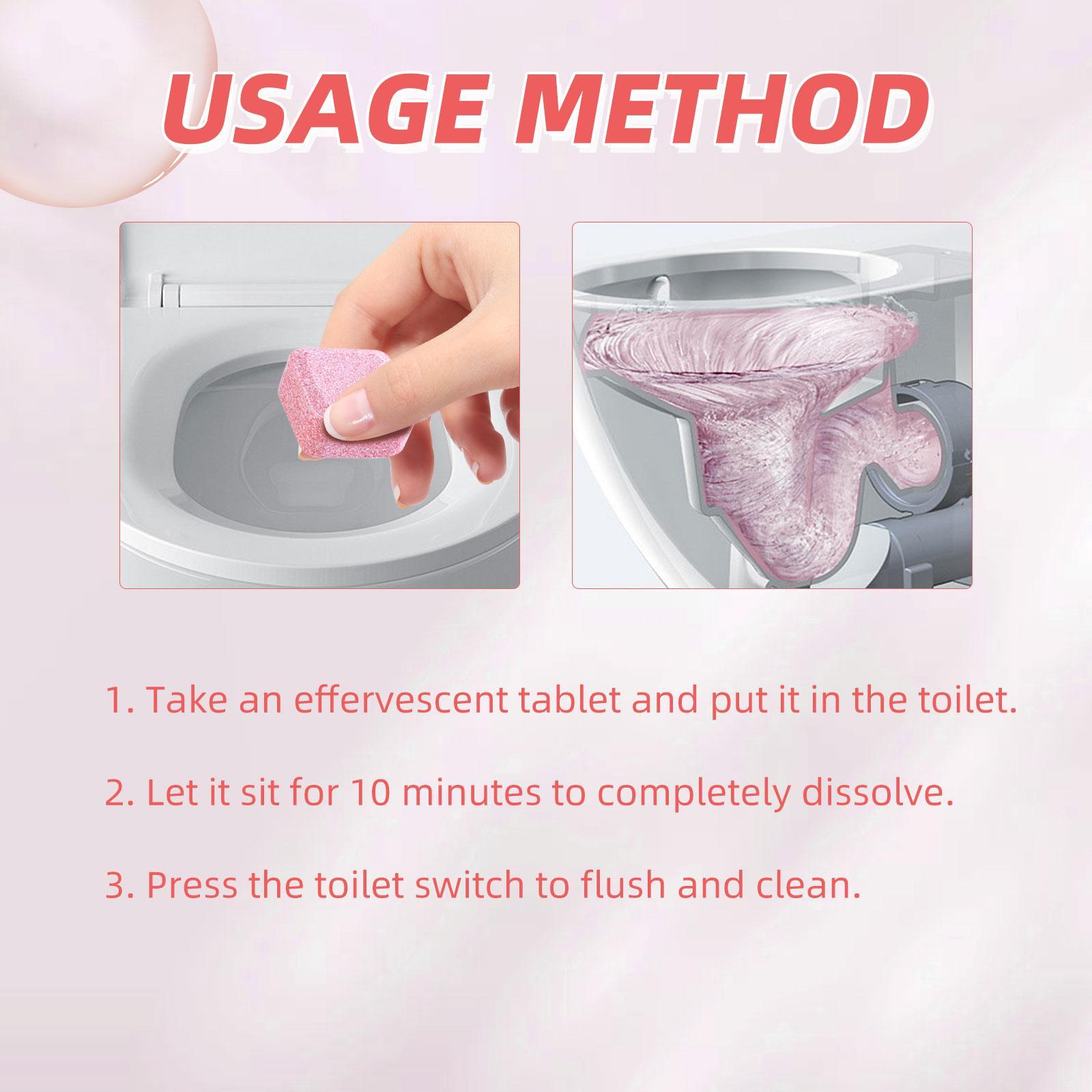 Advanced Toilet Cleaning Tablets Powerful Odor & Stain Remover