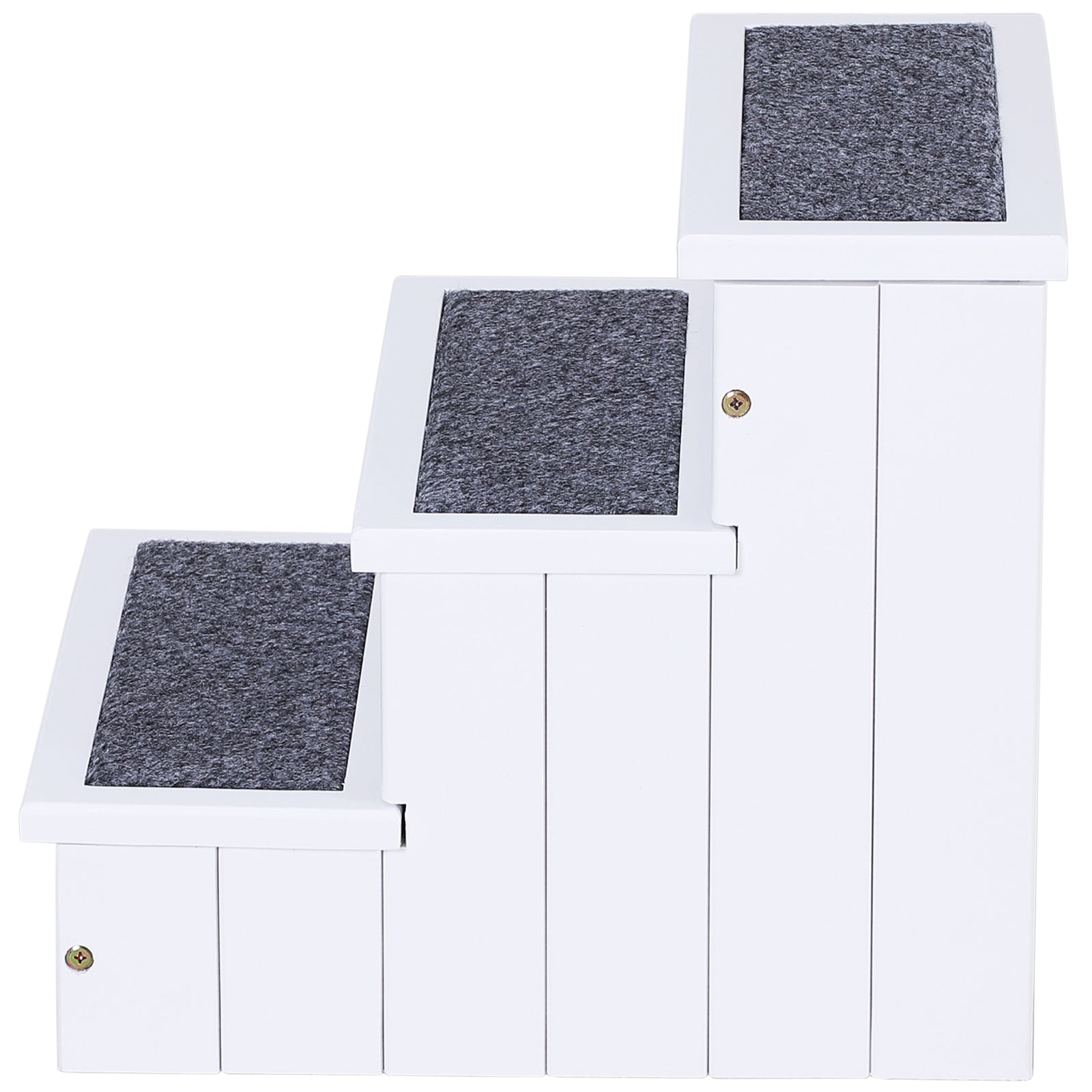 Premium 3 Step Pet Stairs Ramp Non Slip Carpet for Cats Dogs