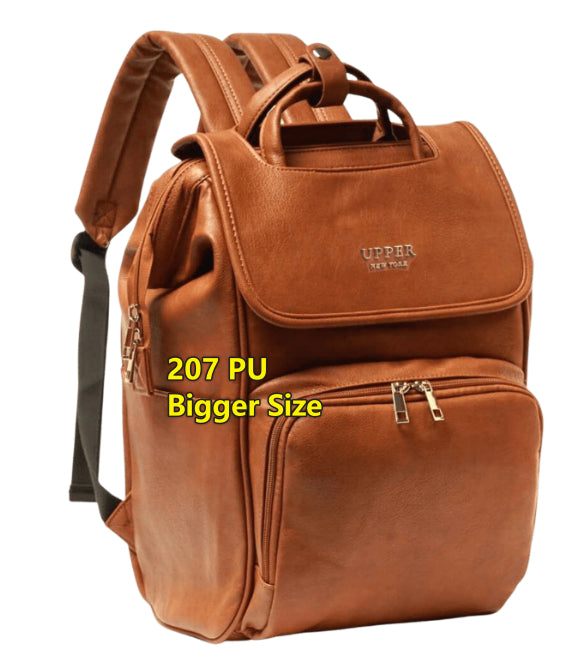 Large Capacity PU Shoulder Backpack Multifunctional Travel School Bag
