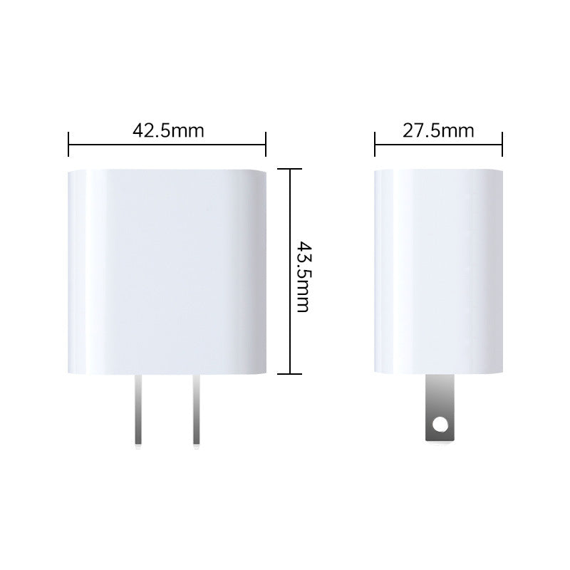 PD USB Charger White Fast Charging Power Adapter Model 7593