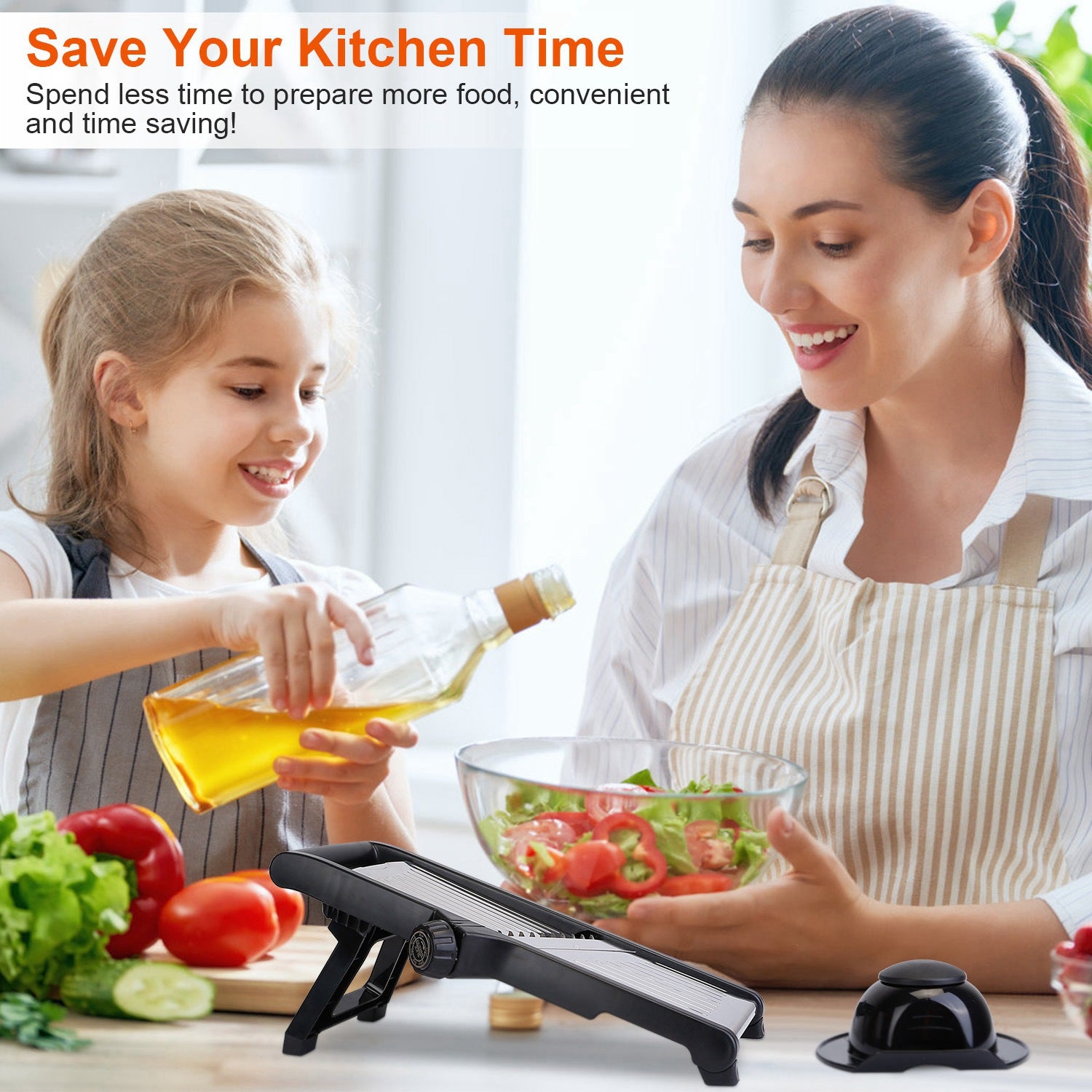 Mandoline Food Slicer Adjustable Stainless Steel Vegetable Cutter