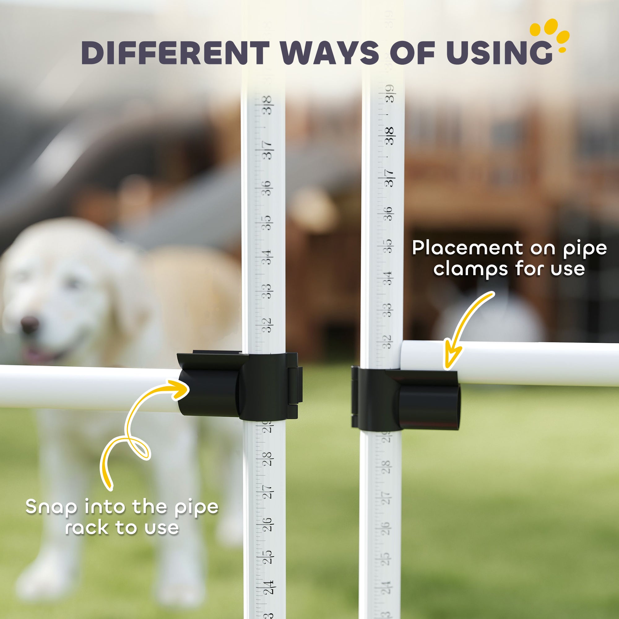 Dog Agility Jump Training Kit – Adjustable Indoor & Outdoor Agility Hurdle Set