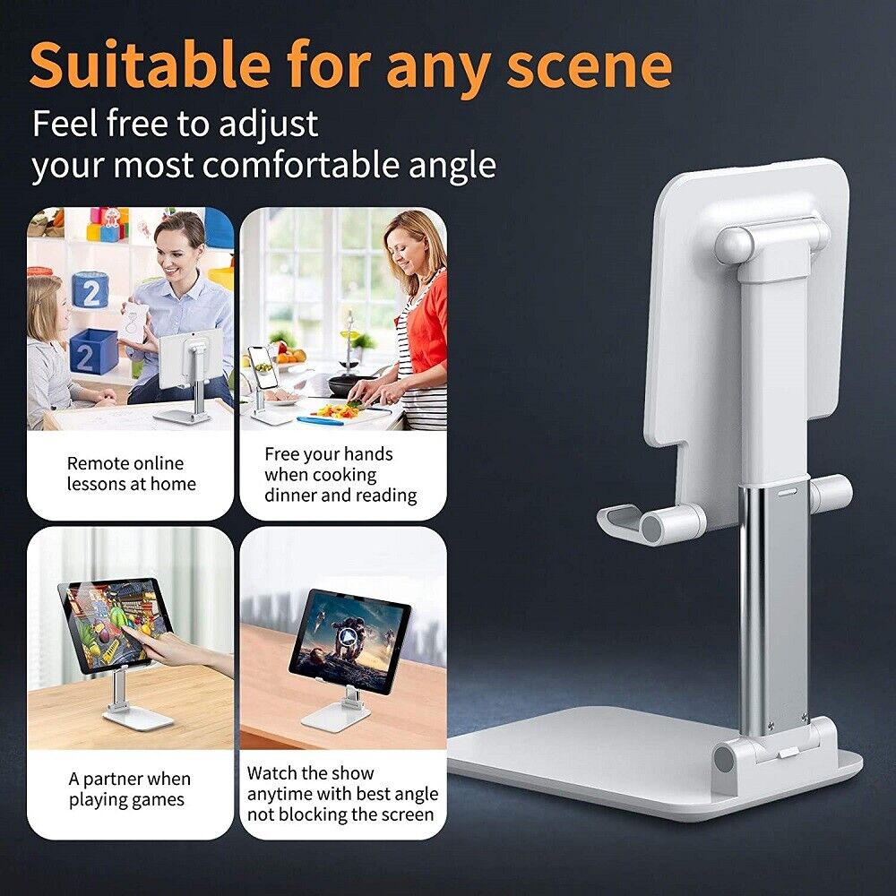 Adjustable Desktop Tablet and Mobile Phone Holder Foldable Stand