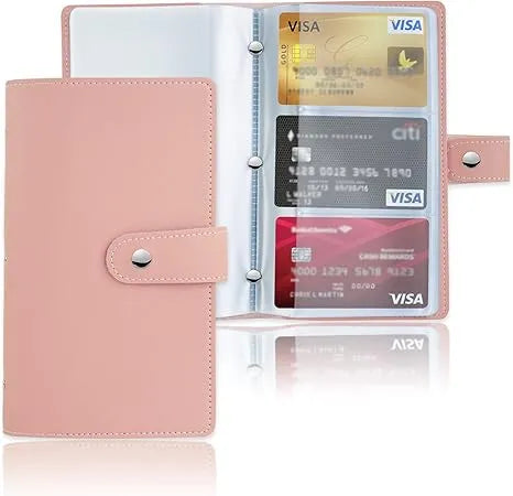 Premium Business Card Holder Book PU Leather Organizer Case