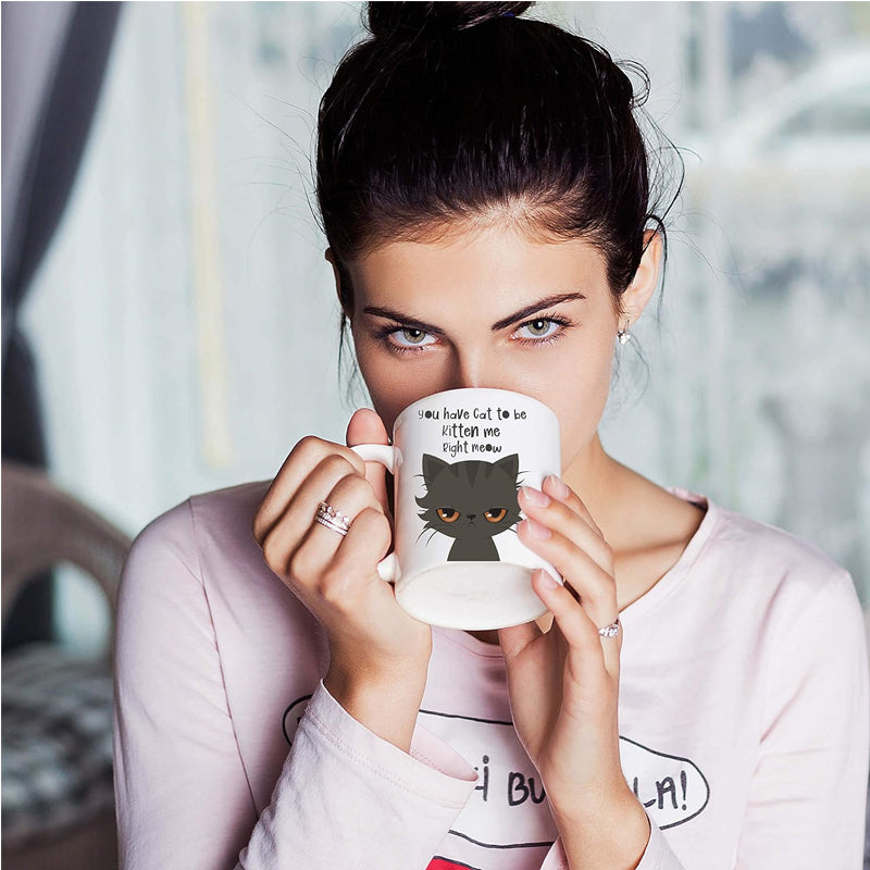 Funny Cat Coffee Mug 325ml Cute Novelty Tea Cup Gift