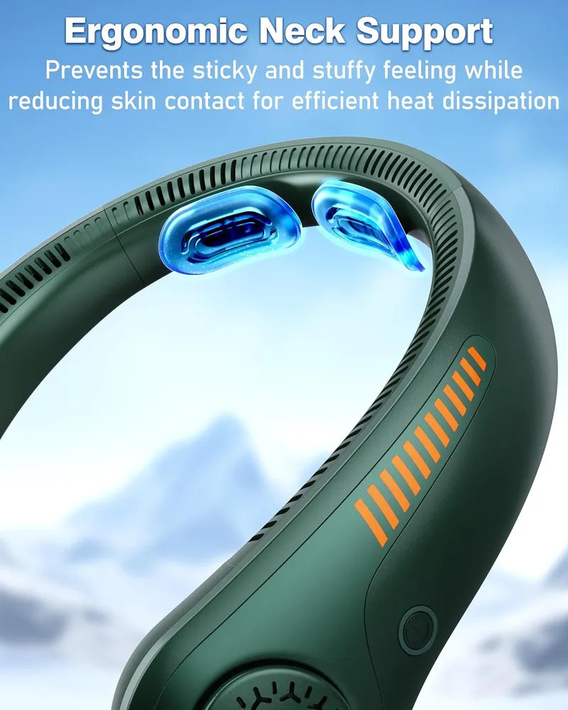 Powerful Portable Neck Fan Rechargeable Hands Free Cooling
