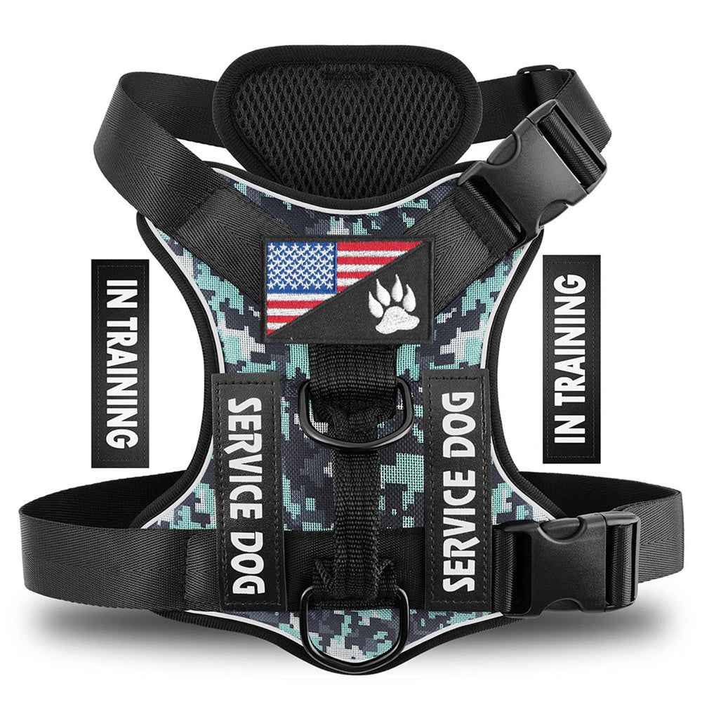 Premium Reflective Dog Harness Breathable Polyester Strap