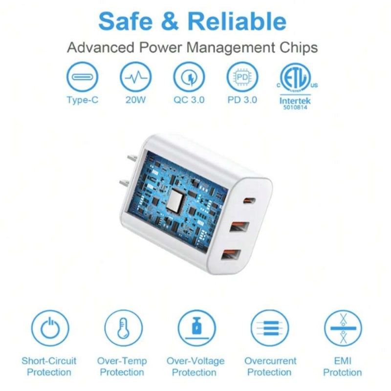 Portable Charger Cable Fast Charging Durable Multi Device Cord