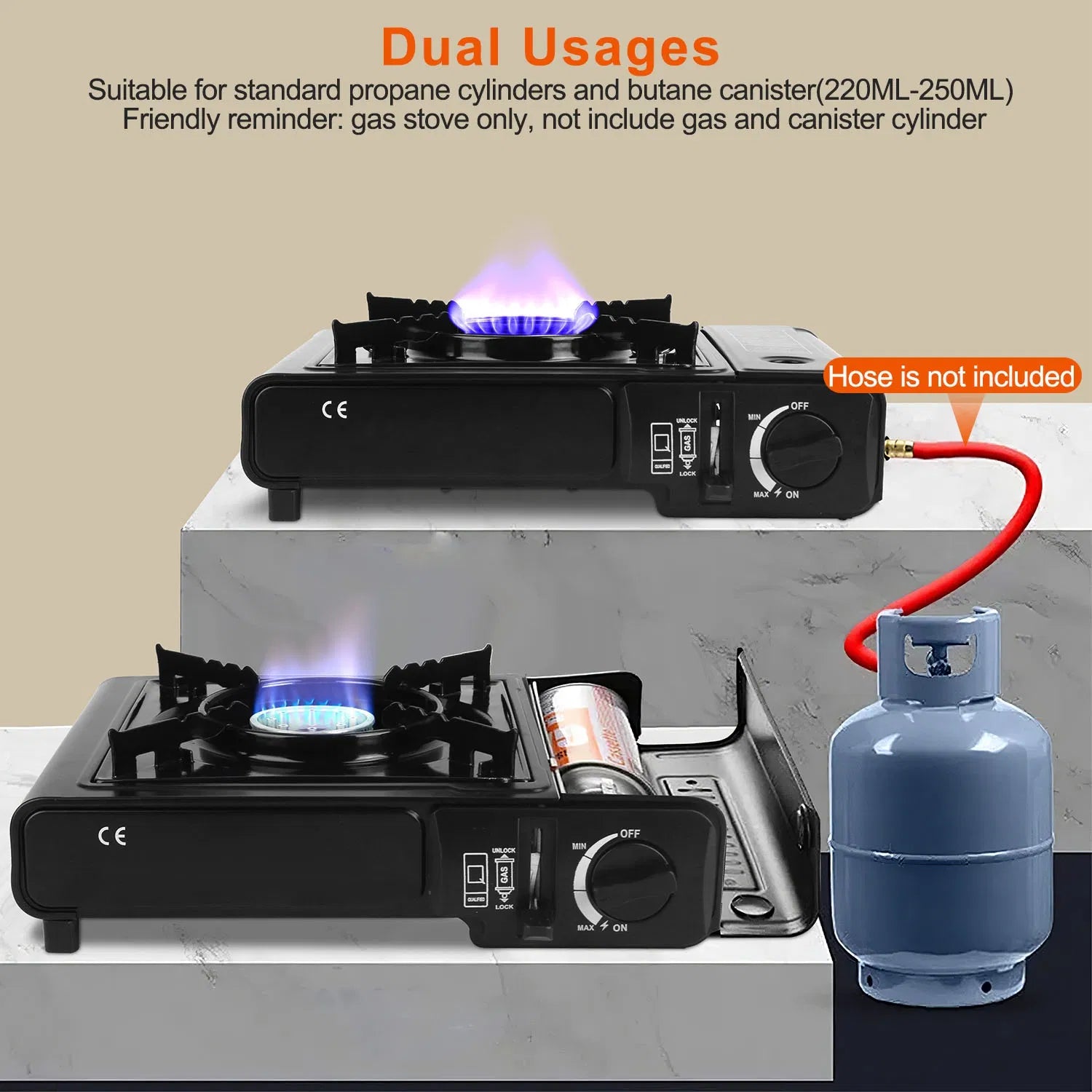 3300W Portable Butane Gas Stove with Carry Case
