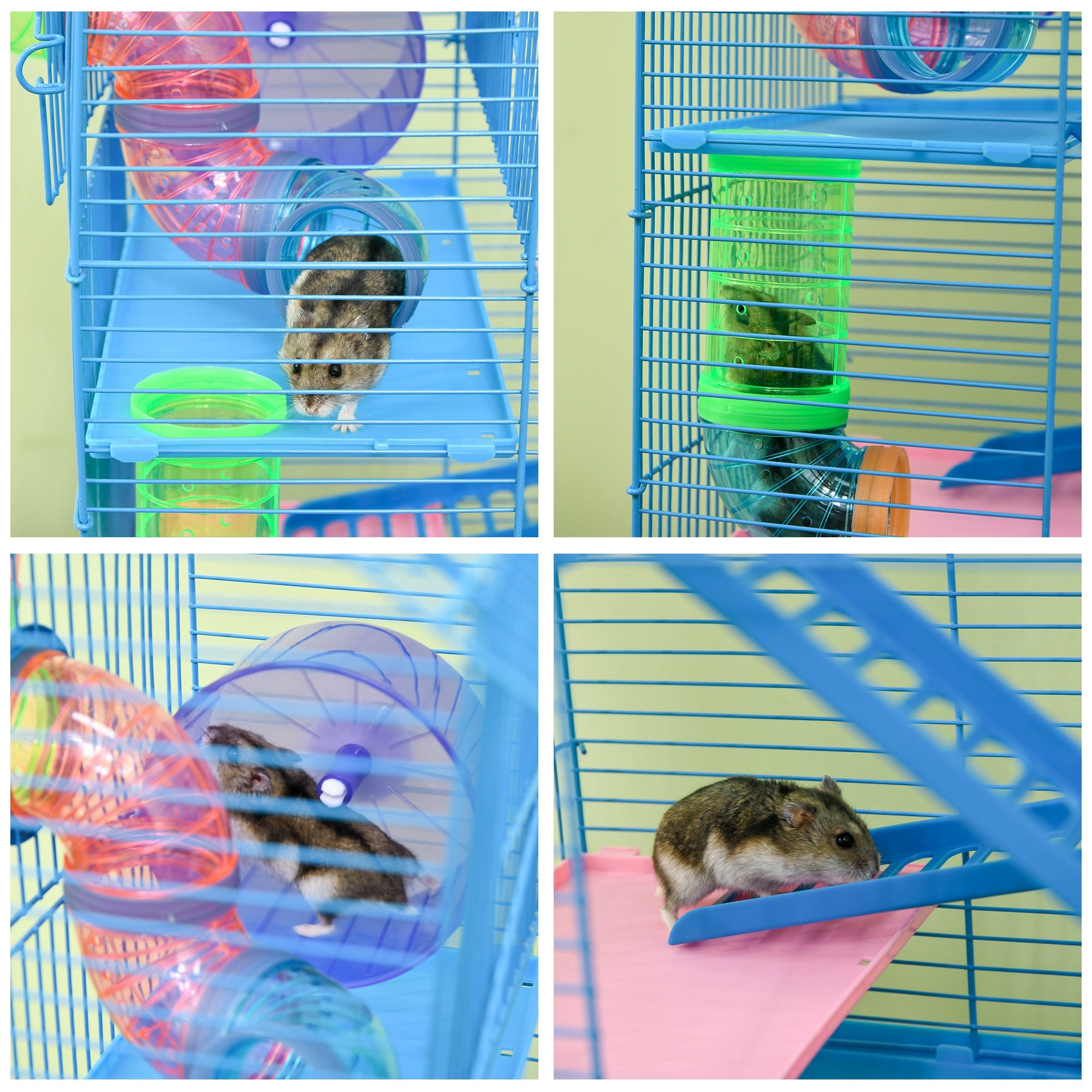 Premium 5 Tier Hamster Cage with Tunnels and Accessories