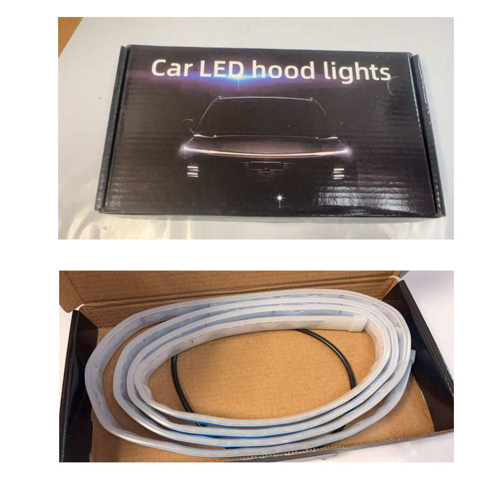 180cm Flexible LED Hood Light Strip 12V Waterproof DRL