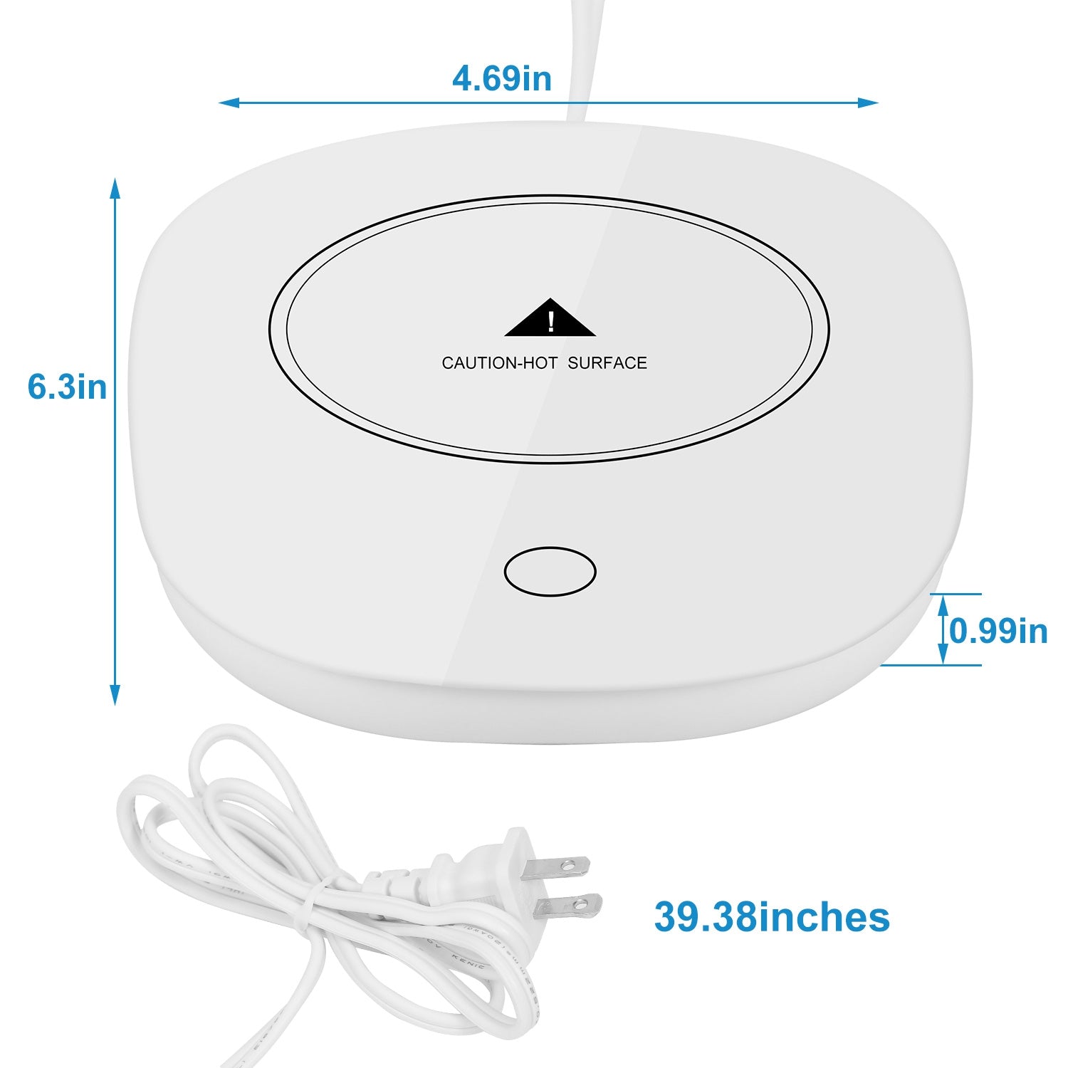 Coffee Mug Warmer Auto Shut Off Electric Cup Heater Desk Pad