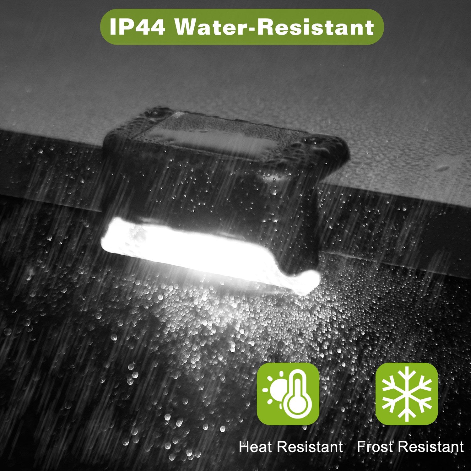 Solar LED Step Lights Waterproof Dusk to Dawn Outdoor Fence Lamps