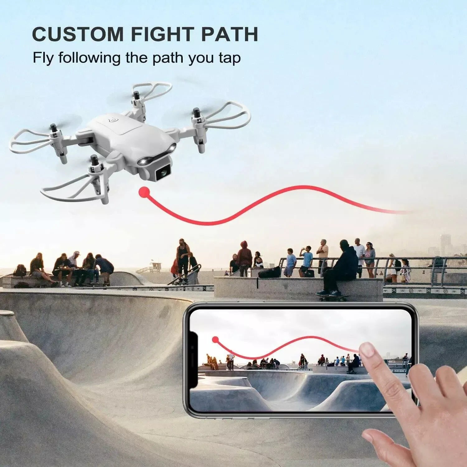 V9 Mini Foldable Drone 720P HD Camera RC Quadcopter for Kids