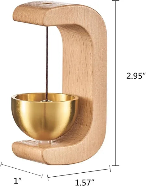 Premium Magnetic Door Chime Bell Wooden Ding Sound Shop