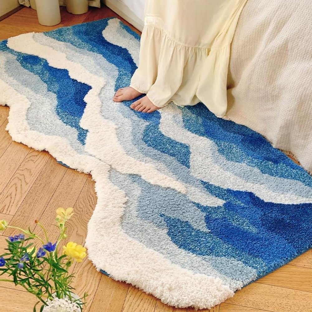 Non Slip Absorbent Bath Rug Washable Cute Floor Mat For Home Decor