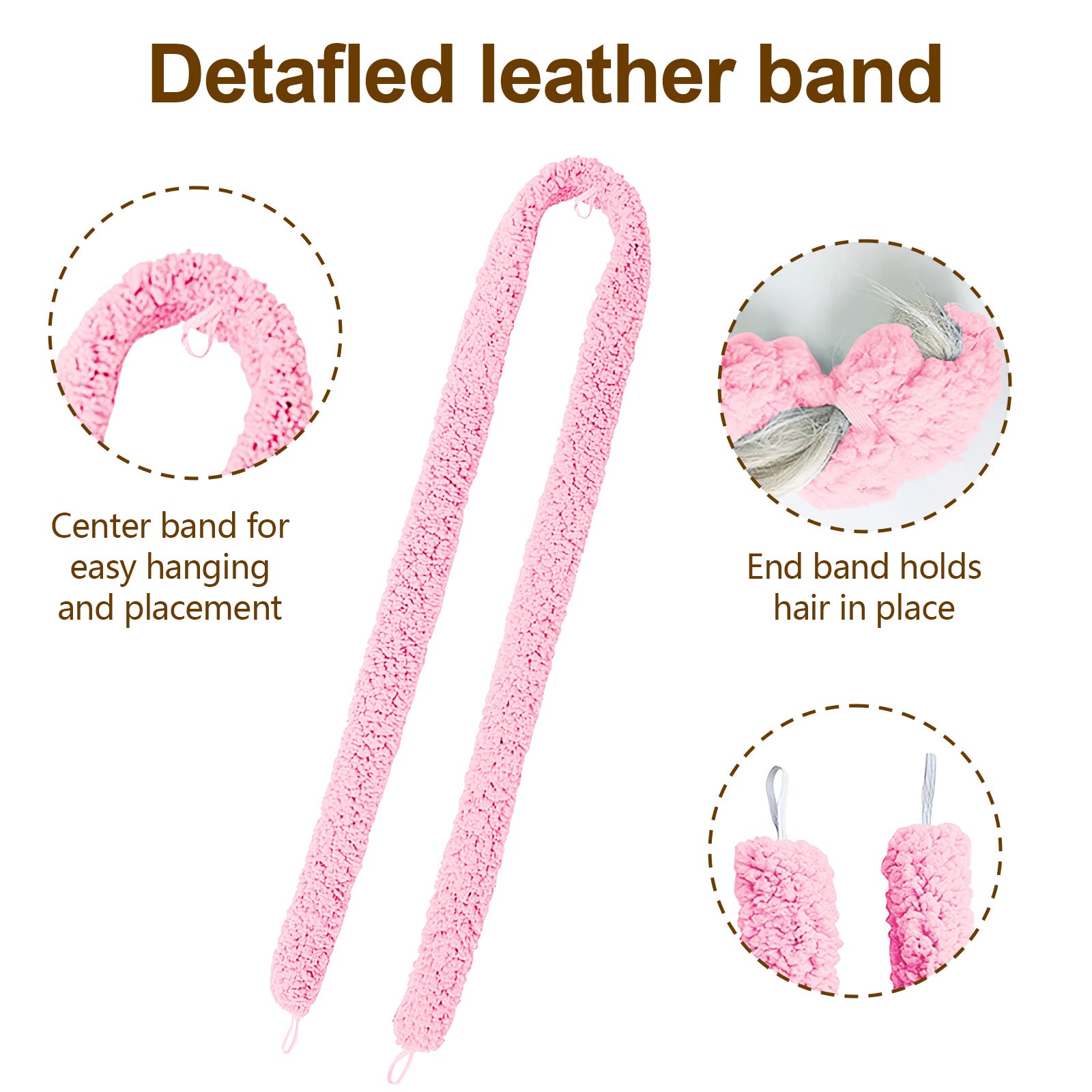 Heatless Satin Hair Curler Damage-Free Overnight Curling Set