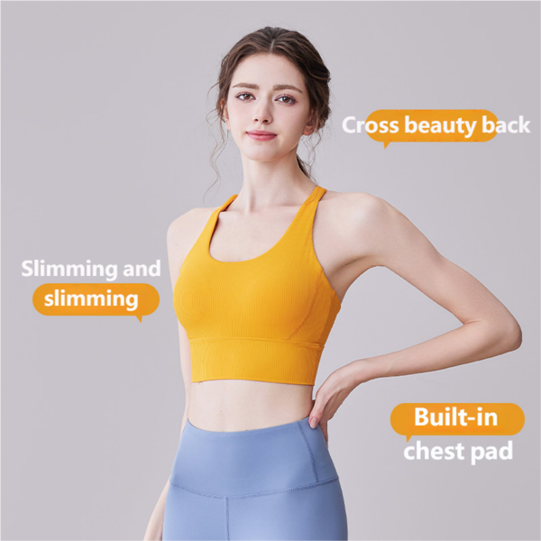 X-SHADOW JYTN011 Yoga Clothes with Built-in Chest Pad