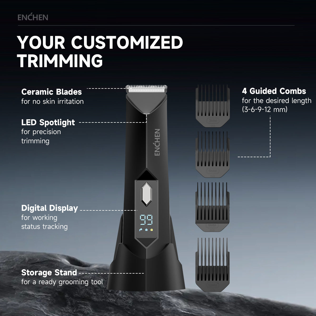 Precision Body Hair Trimmer for Smooth Safe Grooming