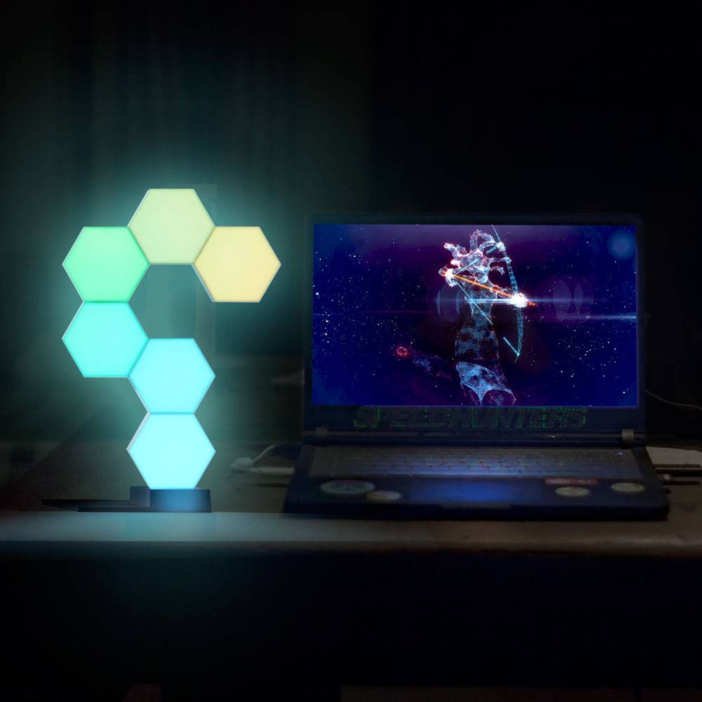 Smart LED Hexagon Light Panels App Control Ambient Lighting