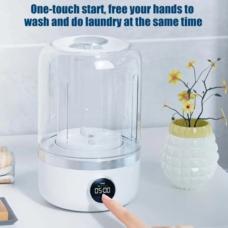 Portable Mini Washer USB Rechargeable Laundry Cup Compact
