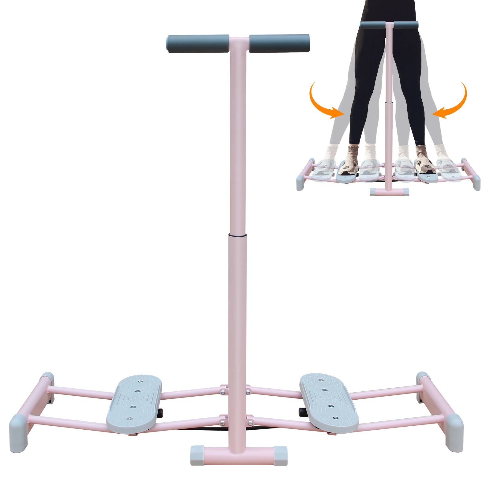Foldable Ski Machine Trainer with Adjustable Resistance Home Fitness