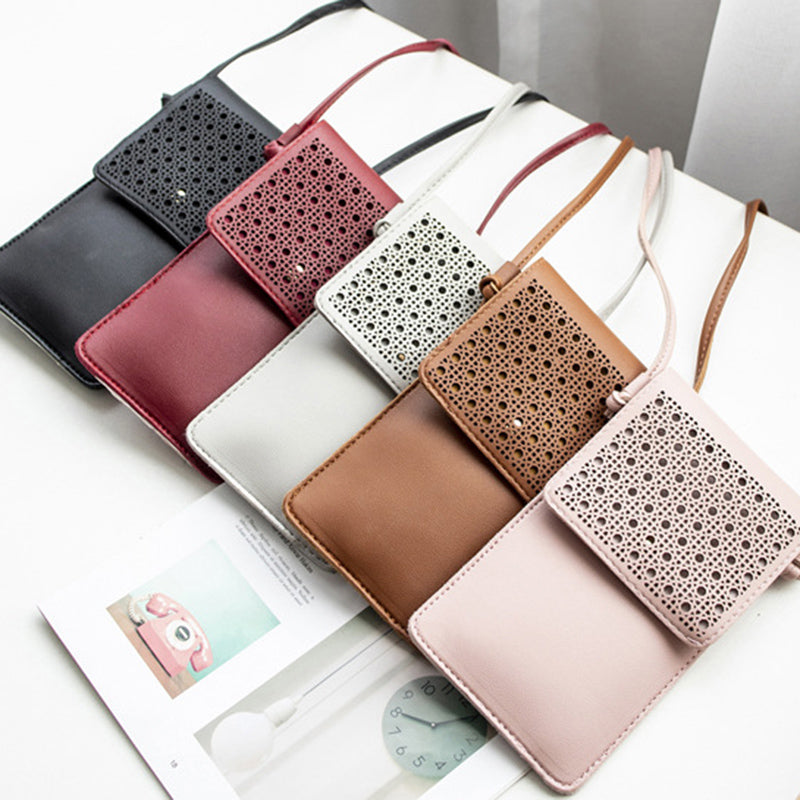 Crossbody Mobile Phone Bag with Clear Touch Screen Window Mini Pouch