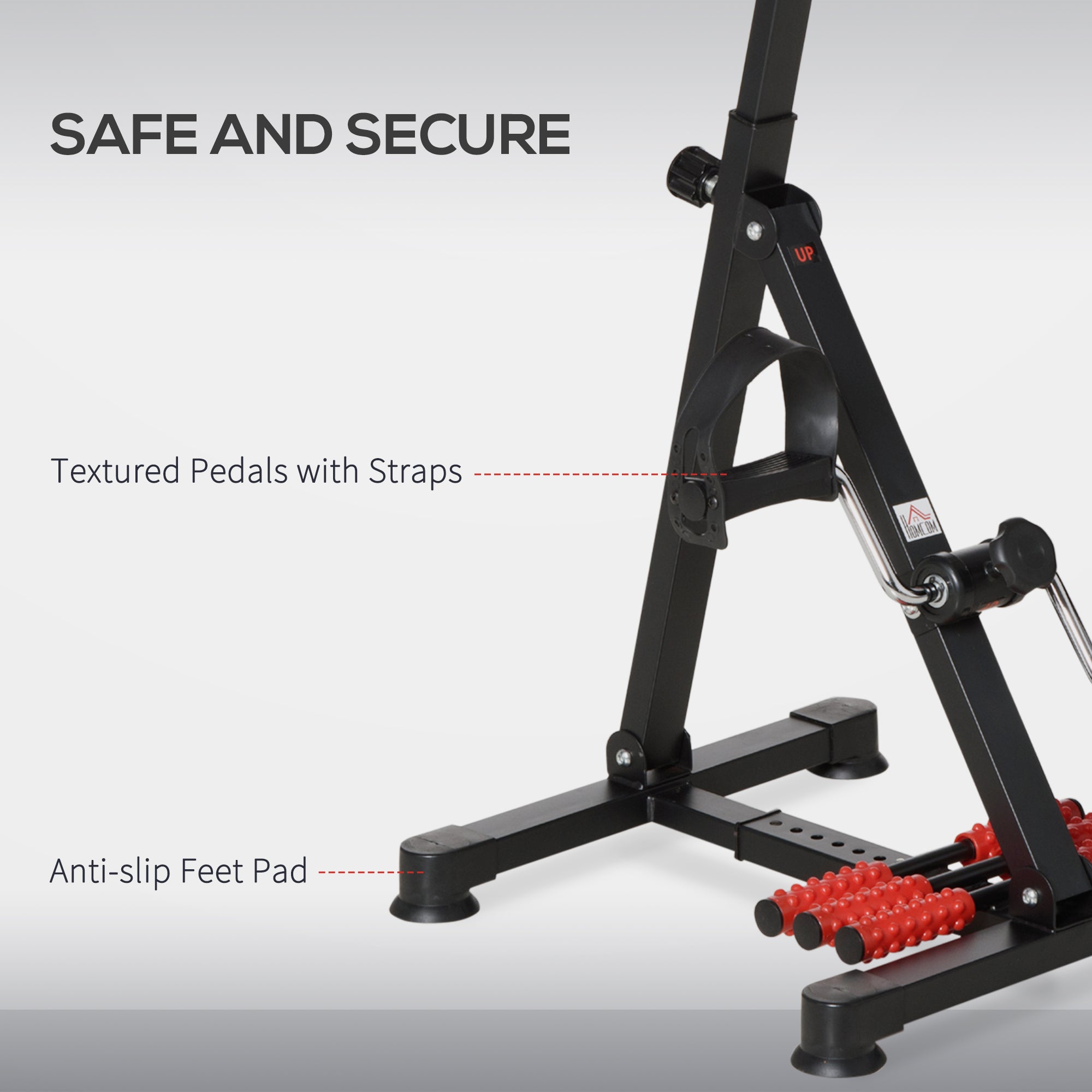 Adjustable Pedal Exerciser with LCD Display for Full Body Rehab