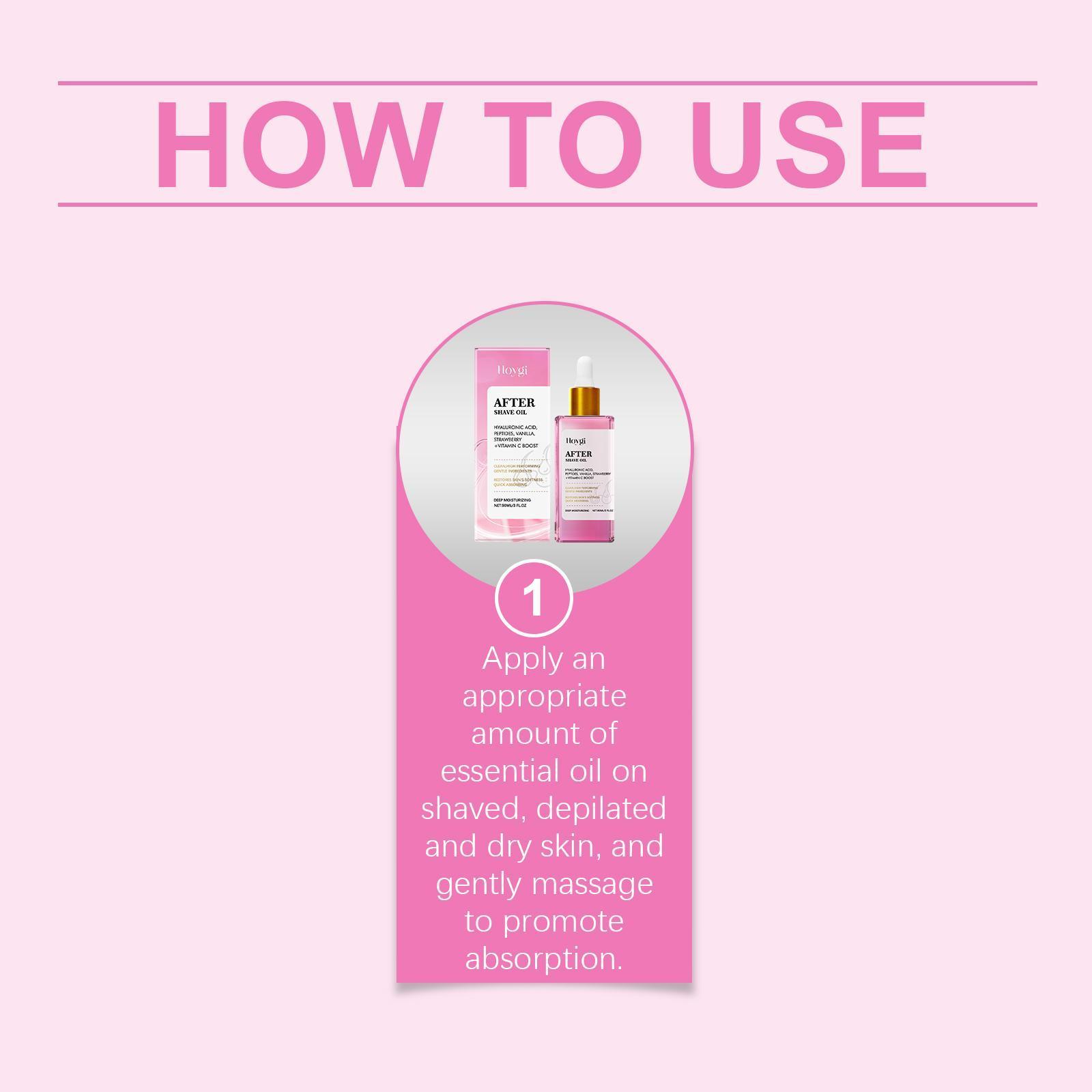 Hoij Strawberry Aftershave Oil for Soothing & Daily Moisture
