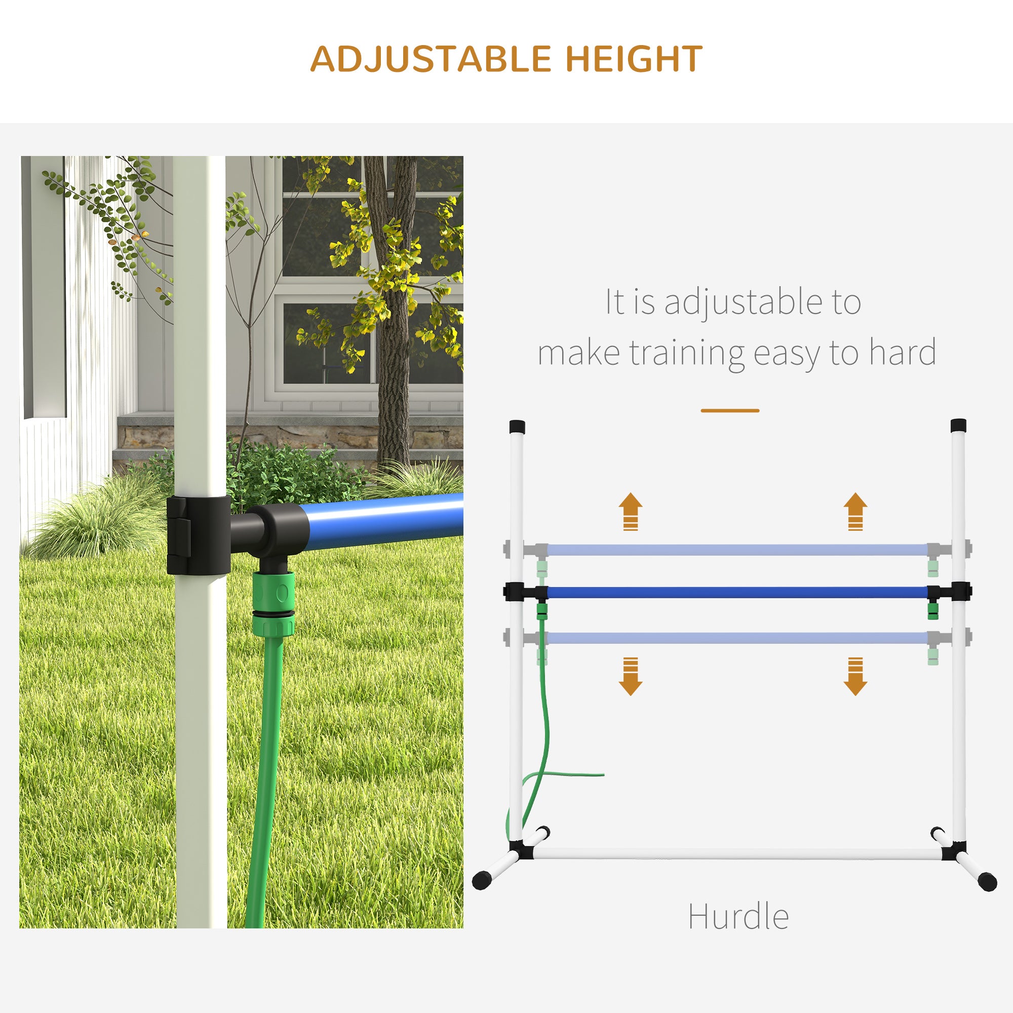 Premium Dog Agility Training Set with Water Spray Tube