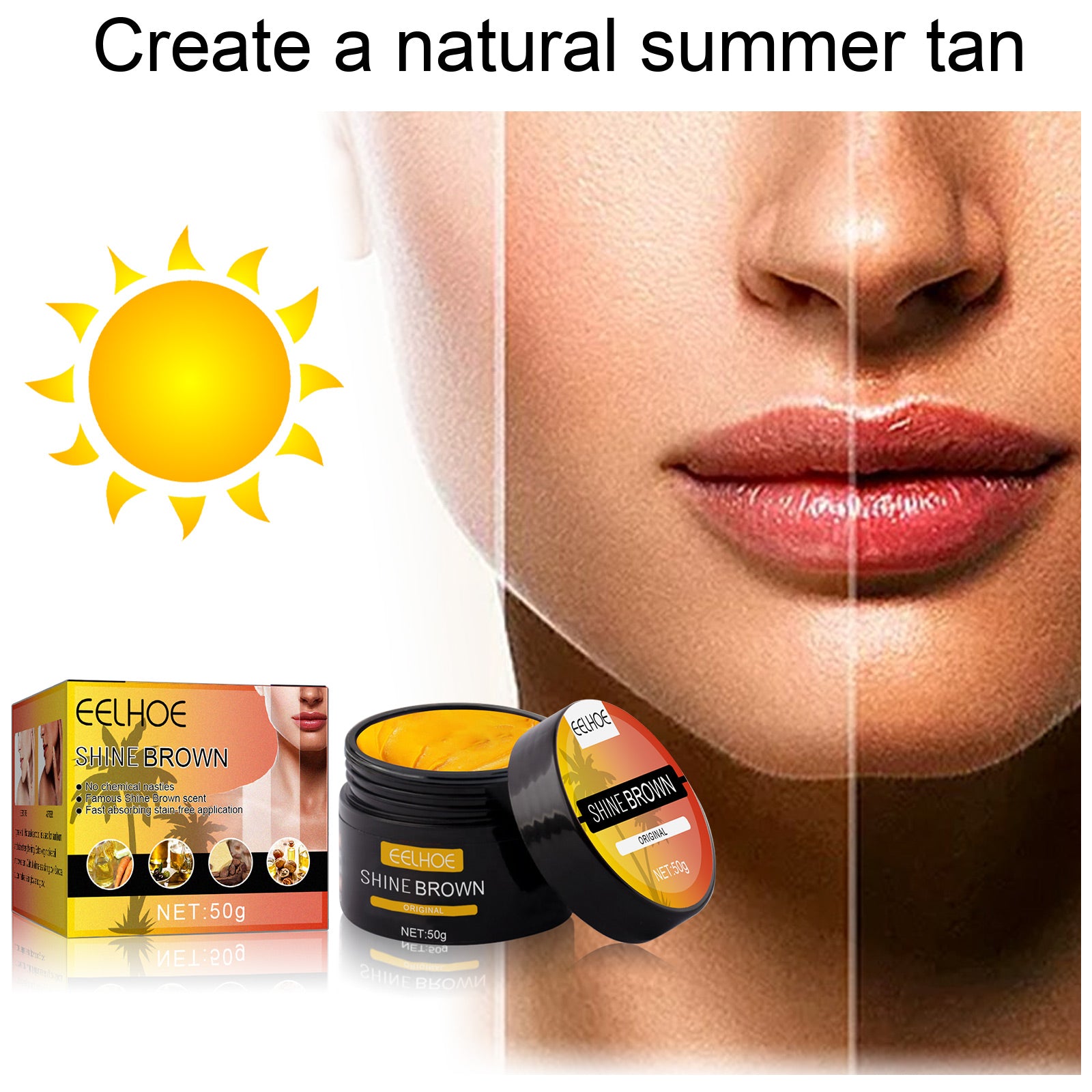 Moisturizing Self Tanning Cream for Natural Sun-Kissed Skin