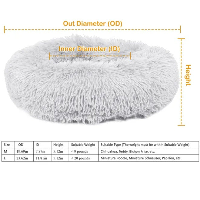 Soft Wool Pet Bed Warm Cozy Sleeping Bed for Cats Dogs