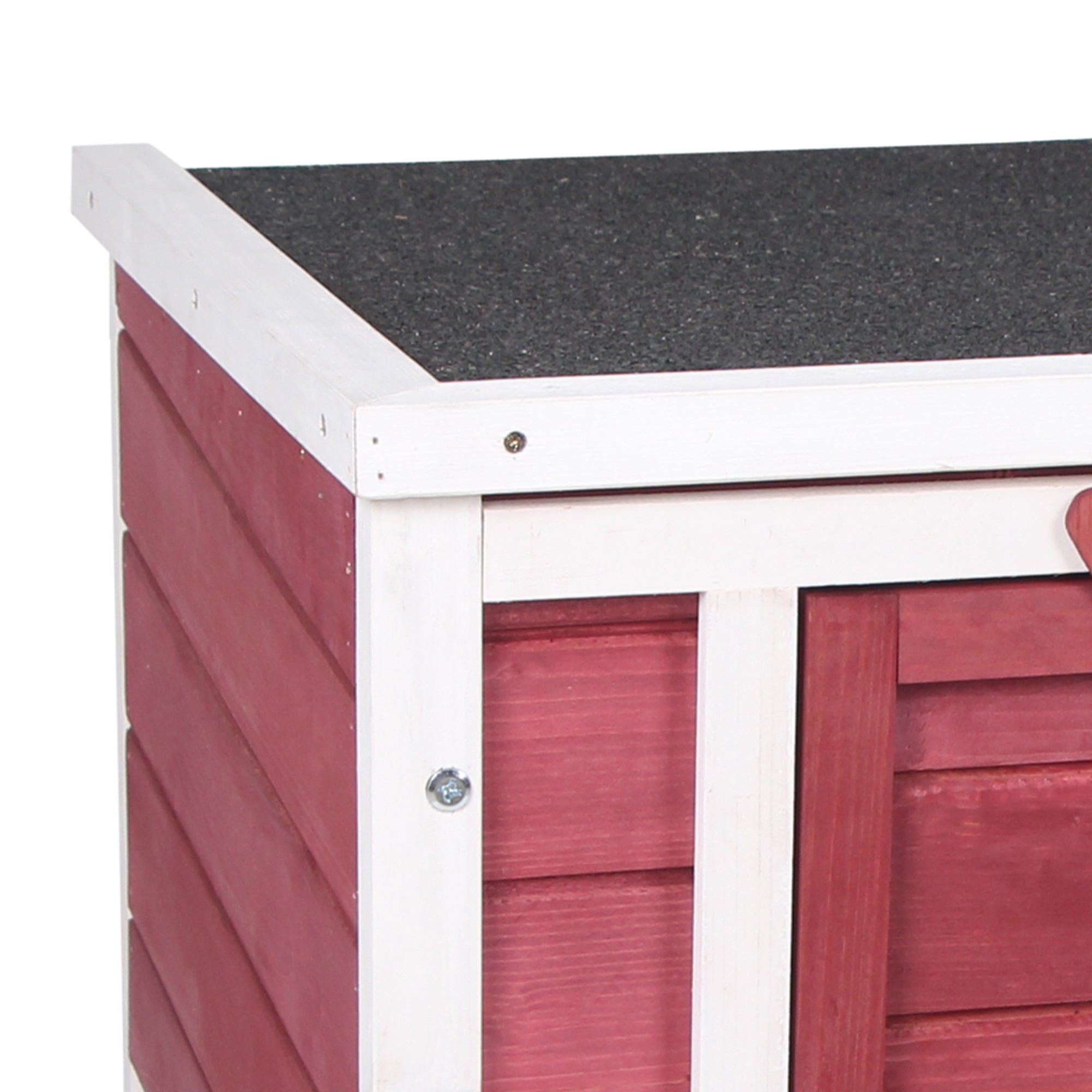 Small Wooden Rabbit Hutch with Waterproof Roof – Outdoor Bunny & Small Animal Shelter
