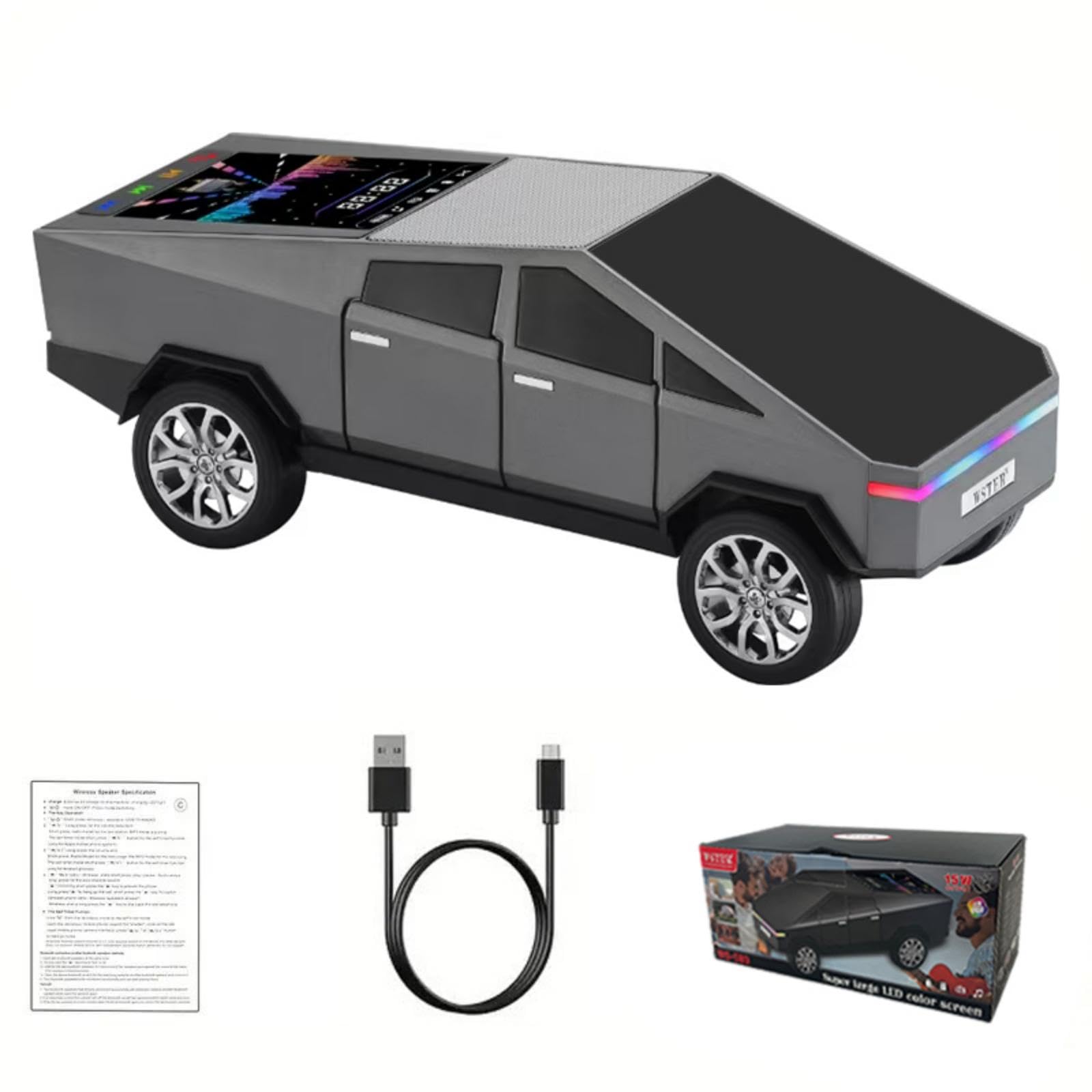 WS-580 Bluetooth Speaker TWS LED Display Wireless Sound