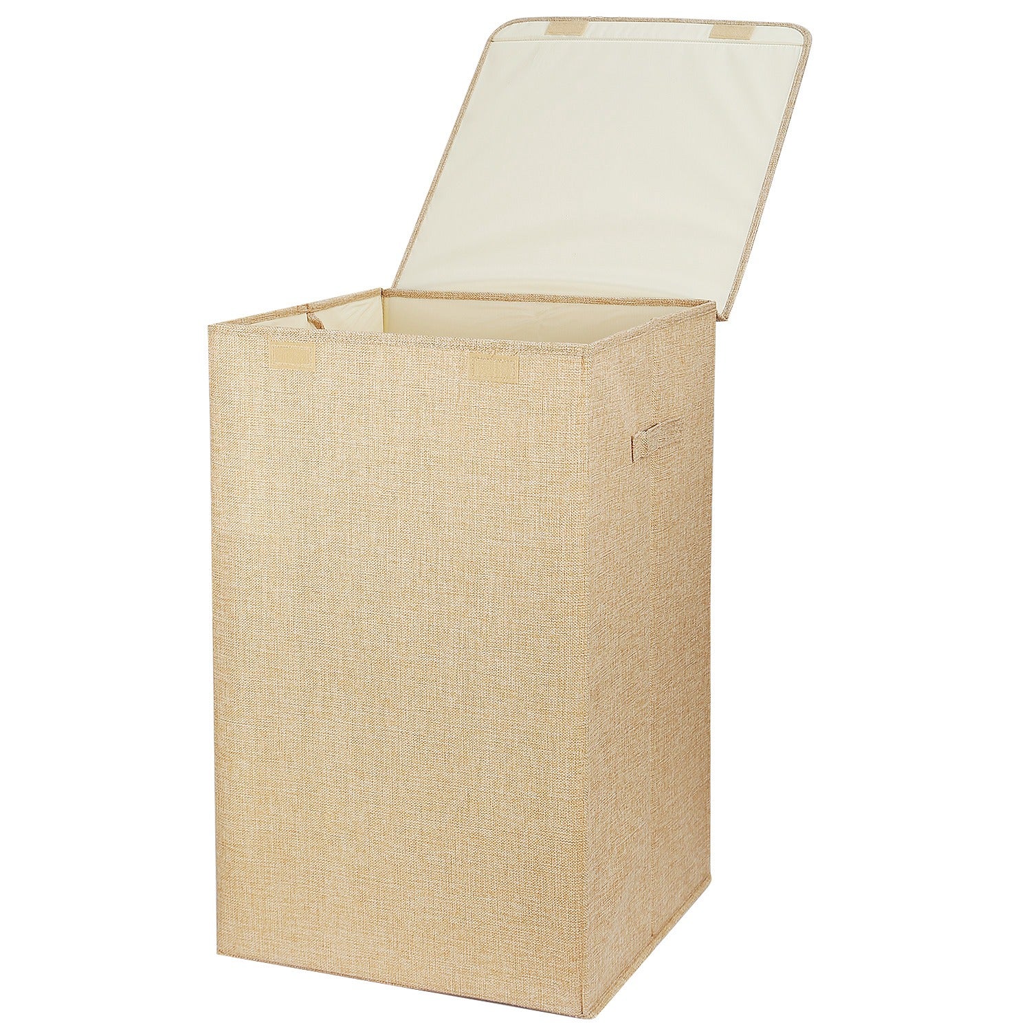Foldable Laundry Hamper with Lid and Handles Storage Organizer