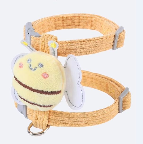 Wing-Shaped Cat Harness Vest with Decorative Traction Rope Set