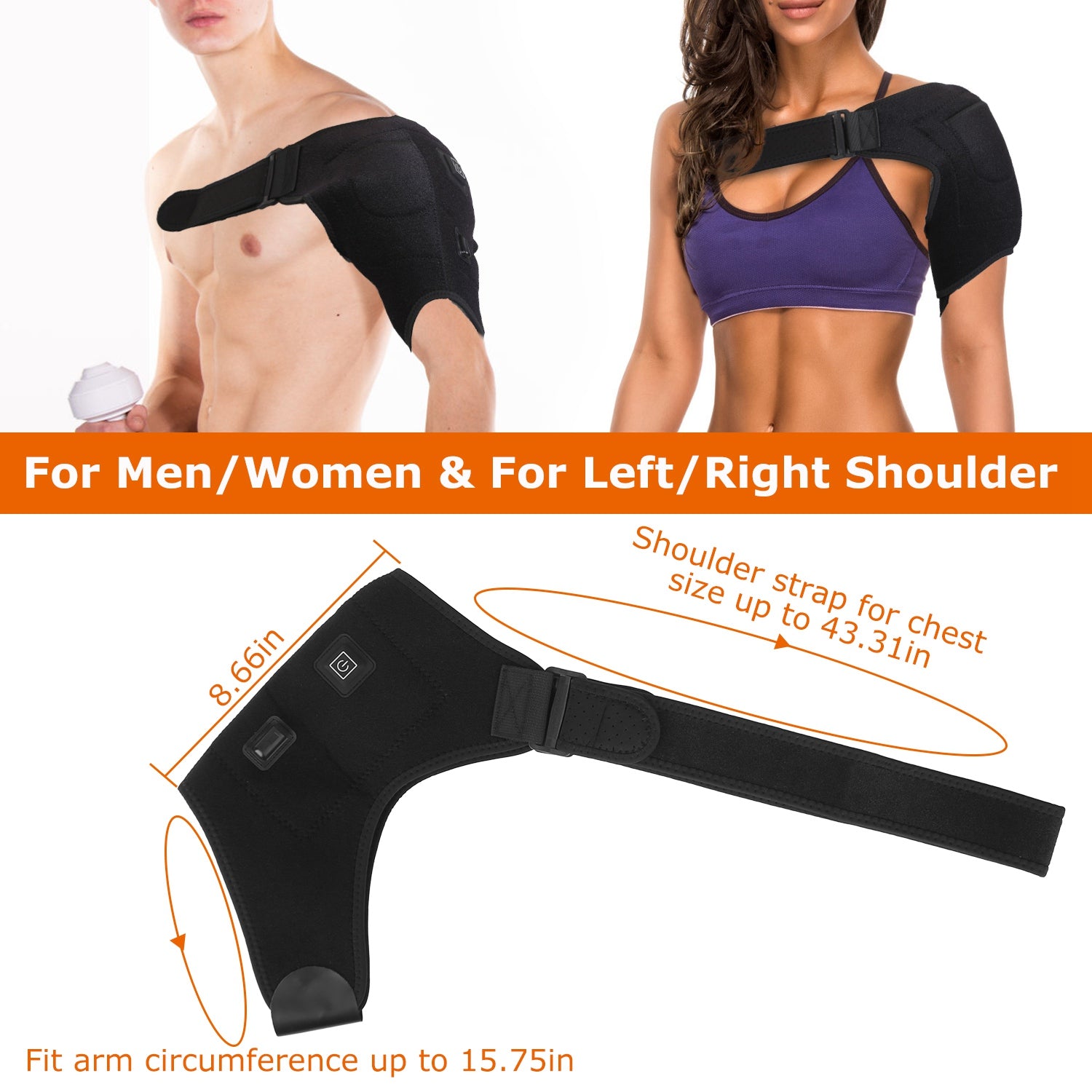 Ultimate Heated Shoulder Brace for Pain Relief & Muscle Recovery