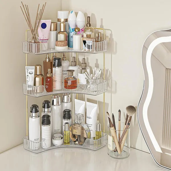 3 Tier Corner Bathroom Countertop Organizer Storage Rack
