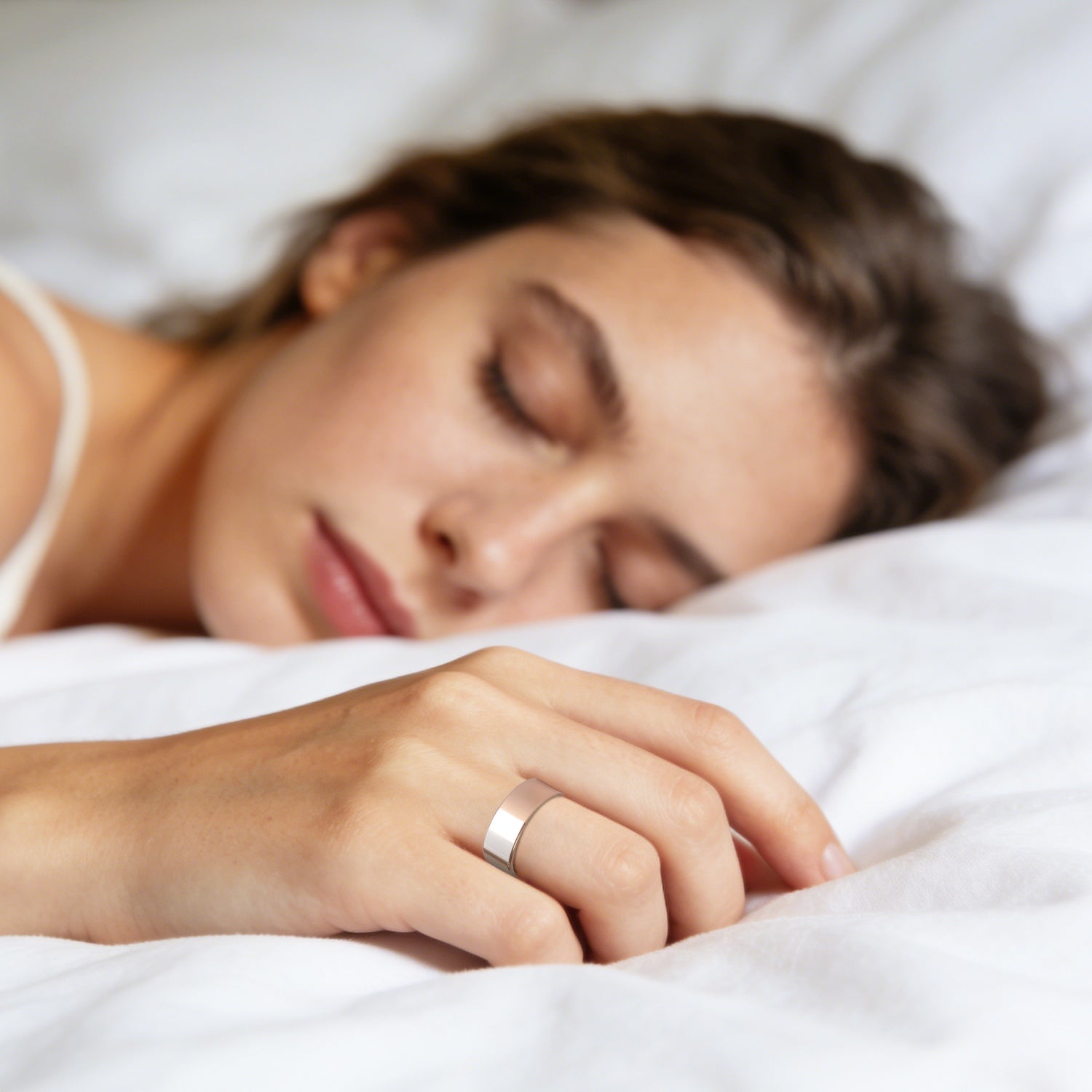 Smart Ring Health Tracker with Sleep, HRV & 7-Day Battery for iOS Android