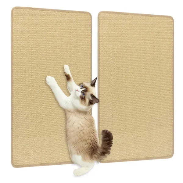 Natural Sisal Cat Scratching Mat Set – Anti-Slip Scratch Pads for Indoor Cats