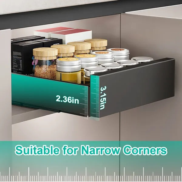 Pull Out Cabinet Organizer Slide Drawer Carbon Steel Storage Rack