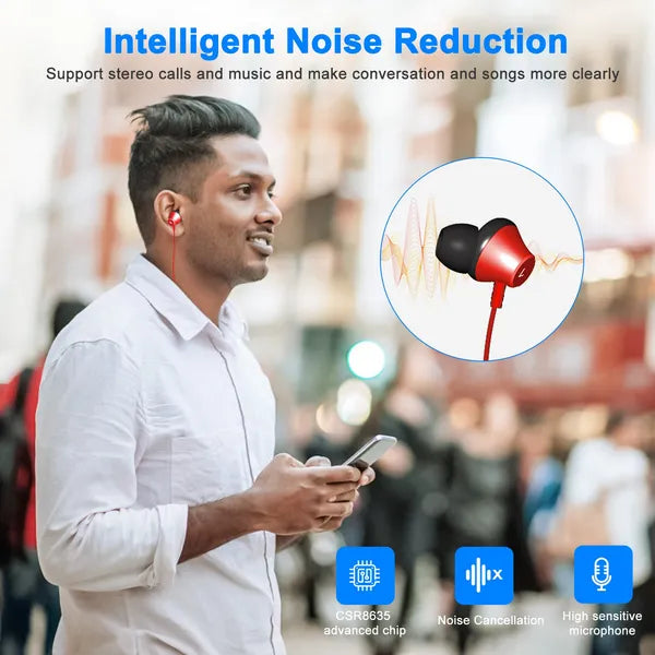 Wireless Neckband Headphones V4.2 Sport Sweatproof Stereo