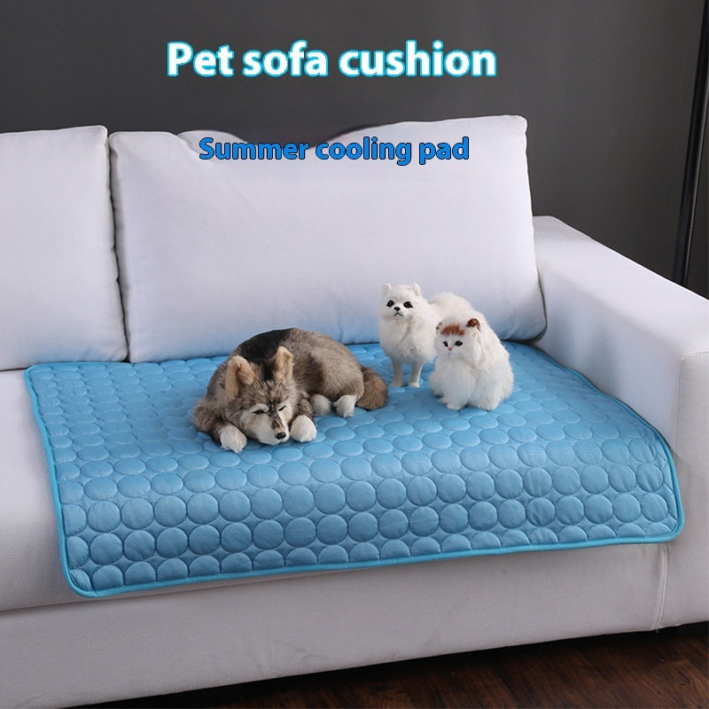 Premium Dog Cooling Mat Summer Pet Ice Pad Durable Comfort Bed