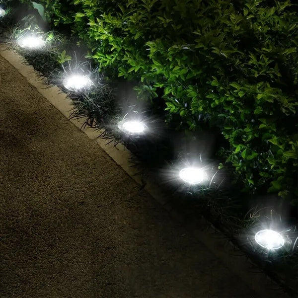 Ultra Bright Solar Ground Lights Waterproof Outdoor Pathway LED