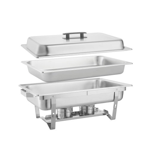 2 Sets Stainless Steel Buffet Serving Set for Family & Outdoor Dining