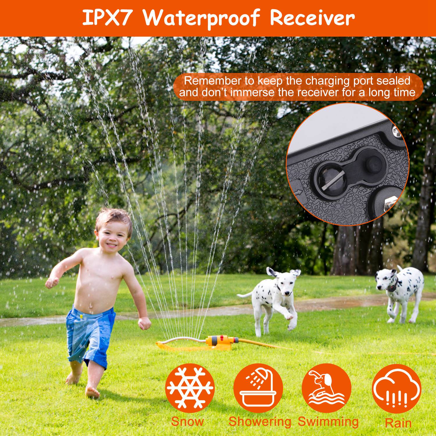 Underground Dog Fence System with 100 Levels Waterproof Receiver
